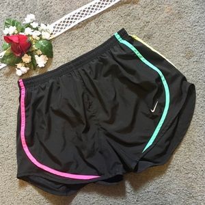 Nike Tempo Athletic Shorts Multicolor Black Size M
